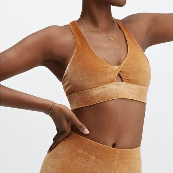 Fabletics 2 Piece set (Leggings & Bra) Velour Set Size Small - Picture 6 of 10